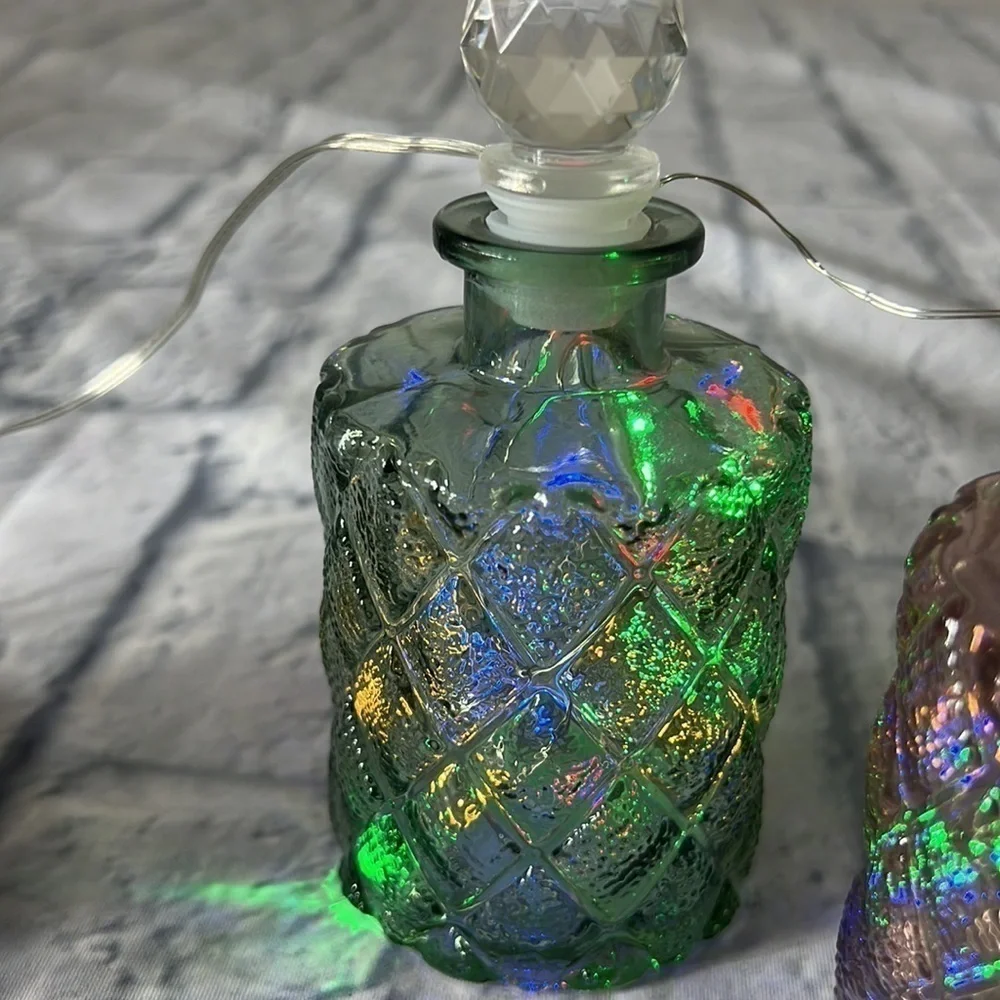 Green decanter bottle Sage green